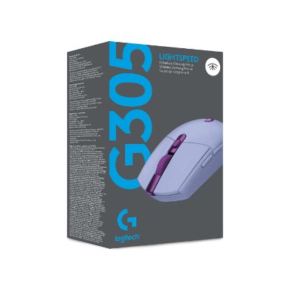 Miška LOGITECH Gaming G305 Lightspeed, bežični, optički, 12000dpi, lilac, USB