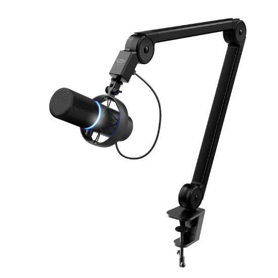 Mikrofon TRUST GXT 255+ Onyx, sa nosačem, LED indikator