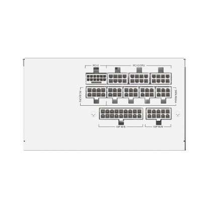 Napajalnik 850W, ANTEC GSK850 V2 White EC, ATX 3.1, 120mm vent., 80+ Gold, modularno, belo