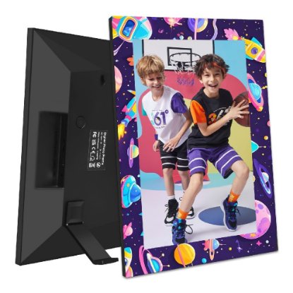 Digitalni okvir za fotografije YIO18A -10.1BL, 10.1" zaslon, WiFi, moder z motivom vesolja