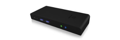 Priklopna postaja ICY BOX IB-DK2251AC, USB-C/B na 2x HDMI, USB-C, 3x USB 3.0 Type-A, 4x USB 2.0 Type-A, G-LAN RJ45, za  prenosni računalnik
