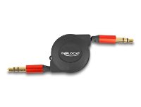 Kabel DELOCK, audio, 3.5mm (M) na 3.5mm (M), 0.9m, rastezljivi