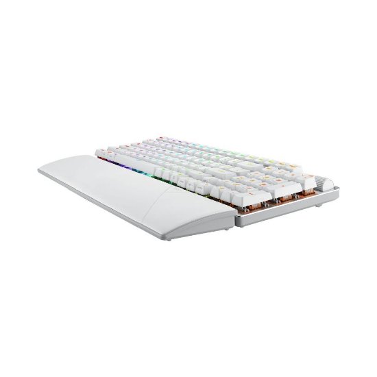 ASUS ROG Strix Scope II 96 Wireless, mehanska RGB tipkovnica, US razpored, bela