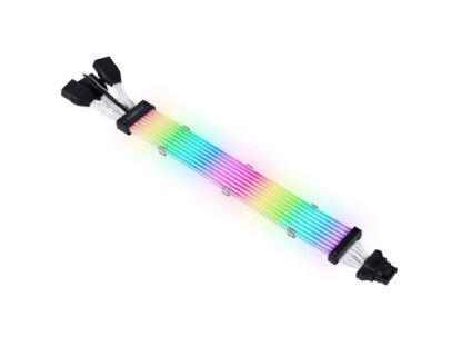 Kabel za napajanje grafične kartice LIAN LI Strimer Plus V2 12VHPWR, 3x 8 na 16-Pin, 8 LED, 335mm, RGB, podaljšek