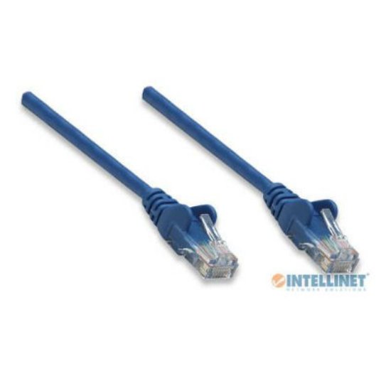 Kabel INTELLINET, patch CAT6, U/UTP, modri, 2m