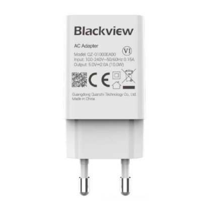 Stenski polnilnik Blackview, 10W, USB-A, bel