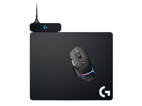 Podloga za miško LOGITECH G PowerPlay 2, Gaming, z brezžičnim polnjenjem, platnena, črna