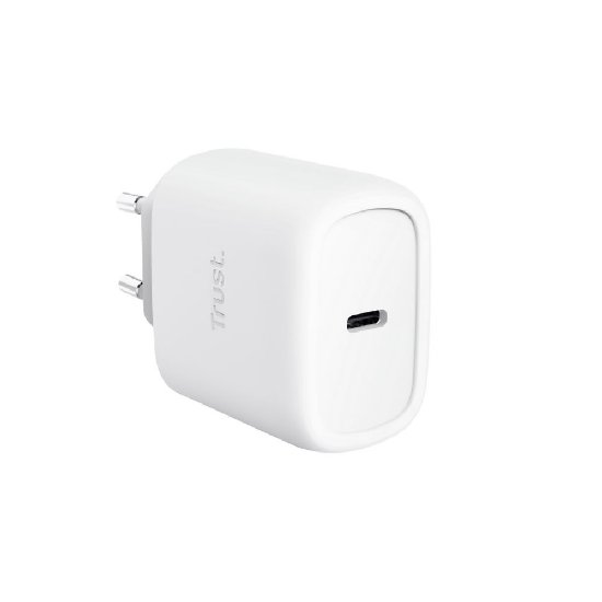 Hišni polnilec TRUST Maxo, USB-C, 45W, GaN, bel