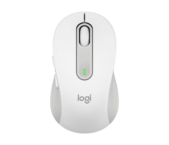 Miška Logitech M650L, brezžična, optični, 4000dpi, USB, BT, bela