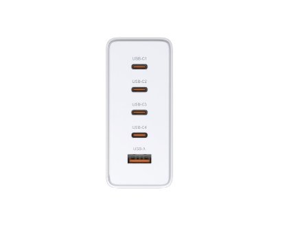 Namizni polnilnik D-LINK DCF-241, 240W, 4x USB-C PD 3.1, 1xUSB-A, bel