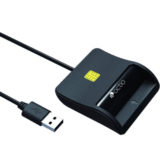 bralnik pametnih kartica OCTIO R305A, USB-A, crni