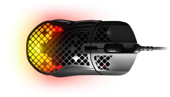 Miška STEELSERIES Aerox 5, optična, RGB, 18000 CPI, črna, USB