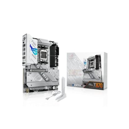 Matična plošća ASUS ROG Strix X870-A Gaming WiFi, AMD X870, DDR5, WiFi, ATX, s. AM5, bela