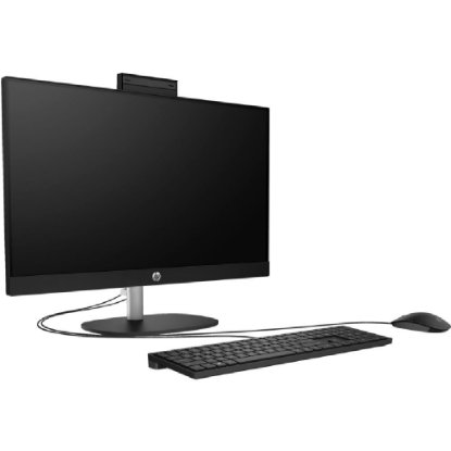 Računalnik AiO HP 24-cr0048ny / 23,8" FHD IPS, Ryzen 5 7520U, 16GB, 512GB SSD, AMD Radeon Graphics, WiFi, tipkovnica, miš, brez OS, črno