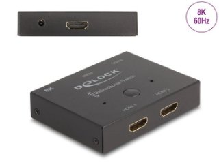 razdelnik DELOCK, HDMI 2-1 switch, 8K 60Hz