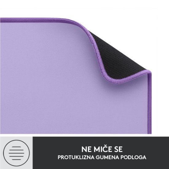 Podloga za miško, LOGITECH Desk Mat Studio, soft, vijolična