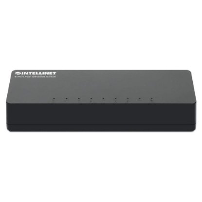 Stikalo INTELLINET 561730, 10/100 Mbps, 8-portno, plastično, kabel Cat5e 1m