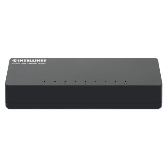Stikalo INTELLINET 561730, 10/100 Mbps, 8-portno, plastično, kabel Cat5e 1m