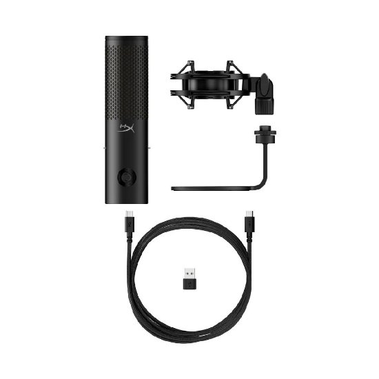 Mikrofon HyperX QuadCast 2S 9A273AA, namizni, RGB, črni