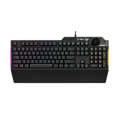 Tipkovnica ASUS TUF Gaming K1, RGB, črna, USB