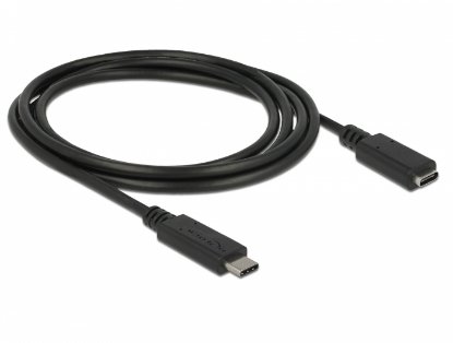 Kabel DELOCK, USB-C 3.1 (M) na USB-C 3.1 (Ž), 1.5m, črni