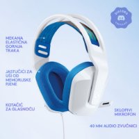 slušalke LOGITECH Gaming G335, bijelo-modre