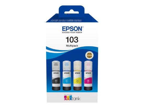 Kartuša EPSON 103, C13T00S64A, 4-color multipack, za L12xx/L31xx/L32xx/L52xx/L55xx, 65ml