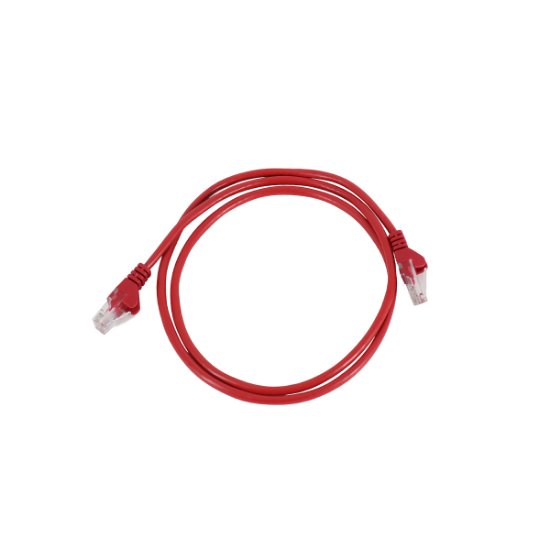 Kabel OCTIO patch CAT6 U/UTP, rdeč, 1m