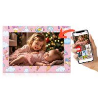 Digitalni okvir za fotografije YIO18A -10.1P, 10.1" zaslon, WiFi, roza z poletnim motivom