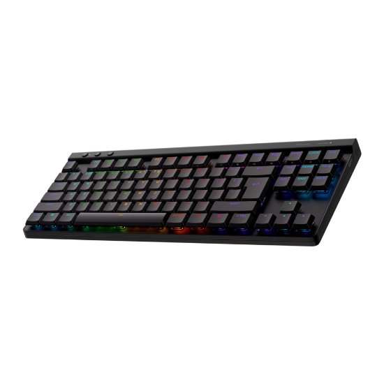 Tipkovnica LOGITECH Gaming G515 Lightspeed TKL, Tactile switch, RGB, mehanička, brezžična, US Layout, USB, črna