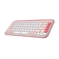 Tipkovnica LOGITECH POP Icon Keys, brezžična, US Layout, BT, rozo-bela