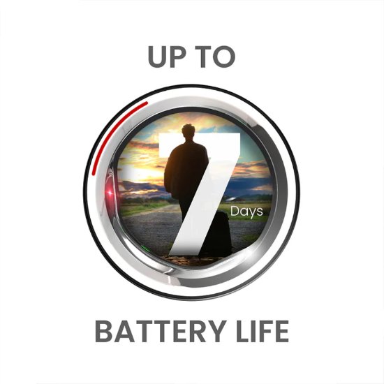 Pametni prstan HIFUTURE FutureRing S 57mm, spremljanje aktivnosti, srebrno-črn