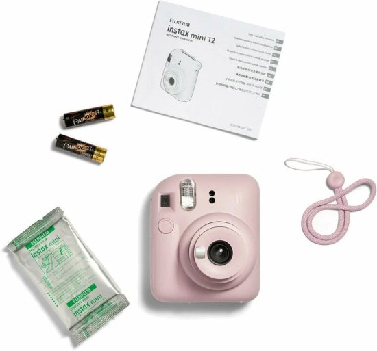 FUJIFILM instant fotoaparat Instax Mini 12, blossom pink