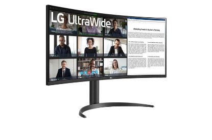 Premium monitor 34" LG UltraWide 34WR55QK-B.AEU, UWQHD, VA, 100Hz, 5ms, 300 cd/m2, ukrivljen, črn