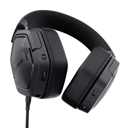 Slušalke TRUST GXT 493PS Carus Wireless, brezžične, črne