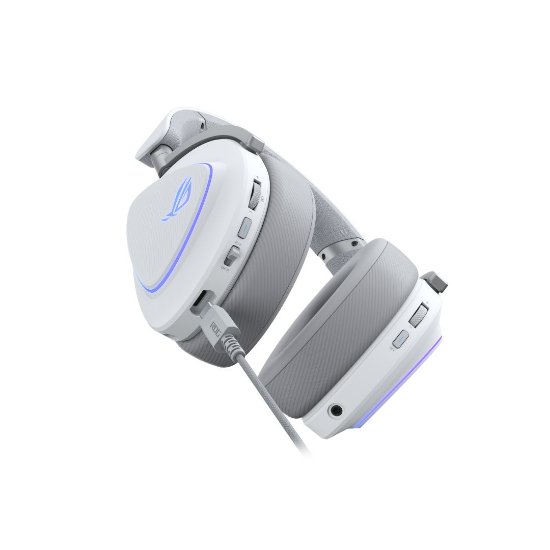 Slušalke ASUS ROG Delta II, brezžične, BT, bele