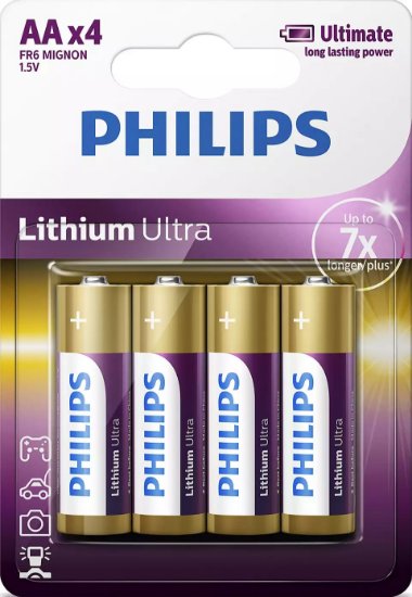 Baterija PHILIPS FR6LB4A/10, tip AA, 4 kosa