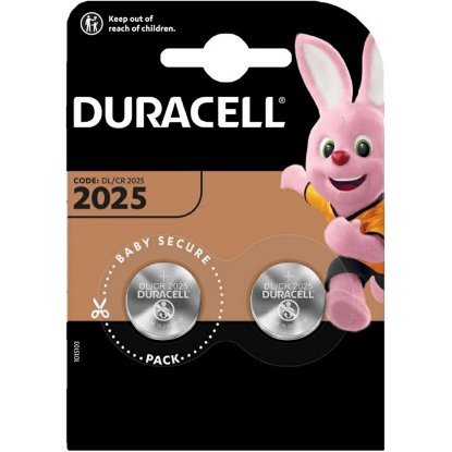 Baterija DURACELL litijeva 2025, 2 kosa