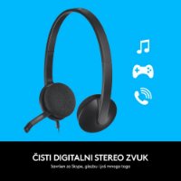 slušalke LOGITECH Headset H340 Stereo, USB