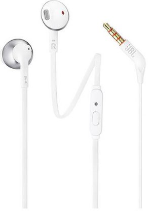 Slušalke JBL Tune 205, belo-srebrne