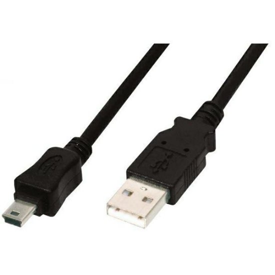 Kabel SBOX, USB-A (M) na USB mini-B (M), 2m, črni