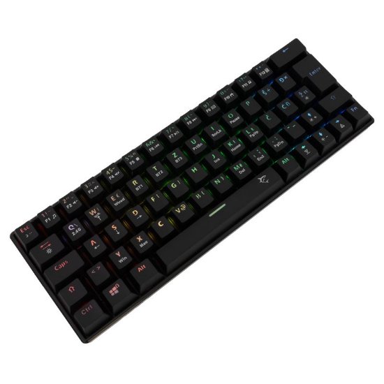 Tipkovnica WHITE SHARK GK-003112 Kaiken, RGB, crveni switch, mehanička, UK/SLO/HR, brezžična, črna
