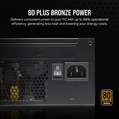 Napajlnik 650W, CORSAIR CX650, CP-9020278-EU, 120mm vent., 80+ Bronze