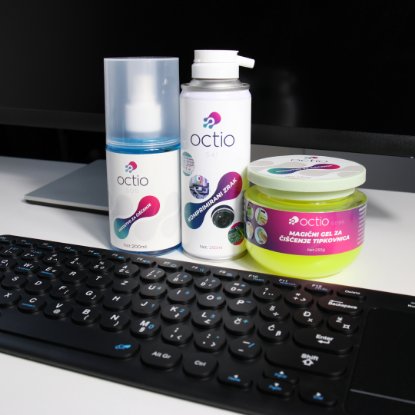 Čistilno sredstvo OCTIO S09B, gel, 230 g, za tipkovnice