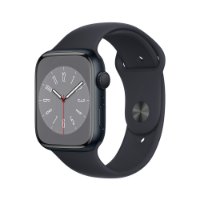 Pametna ura Apple Watch S8 GPS, 45mm Midnight Aluminium Case with Midnight Sport Band - Regular