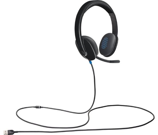 slušalke LOGITECH Headset H540, USB, črne