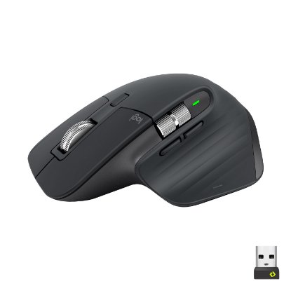 Miška LOGITECH MX Master 3S Performance, laserska, brezžična, BT, USB, črna