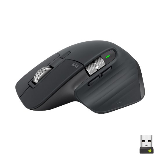 Miška LOGITECH MX Master 3S Performance, laserska, brezžična, BT, USB, črna