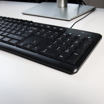 Tipkovnica OCTIO K100U, črna, USB