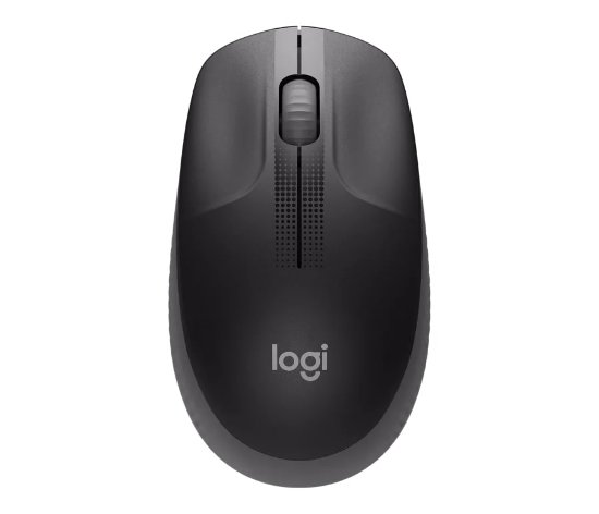 Miška LOGITECH M190, optična, brezžična, 1000dpi, črna